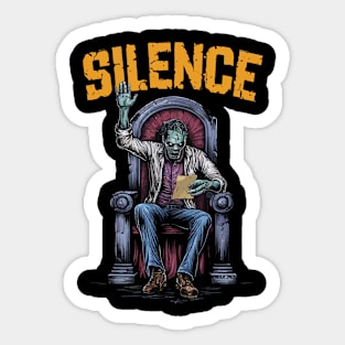 zombie silence (king baldwin) Sticker